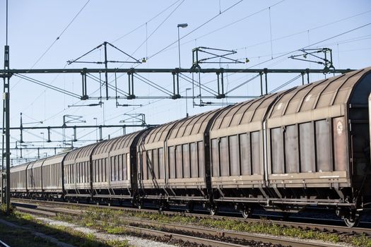 Transport Train on a sunny day