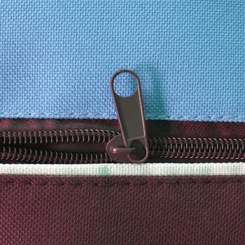 Zipper or zip fastener joining two edges of fabric