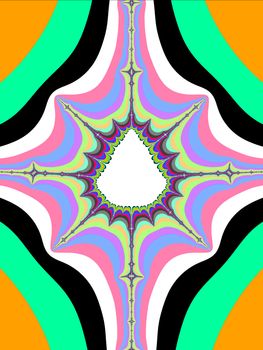 Fractal Mandelbrot set coloured illustration or background