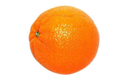 Large orange isolated on a white background.