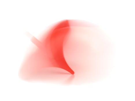 Spinning top with motion blur showing rotation