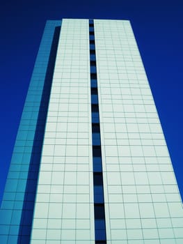 Highrise skyscraper office and residential building block tower