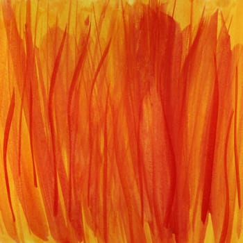 fire flames, red and yellow handpainted abstract watercolor background (self made)