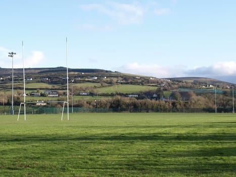 Multi sports playground for soccer football and rugby