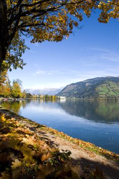 Beautiful autumn day in "Zell am See", Austria