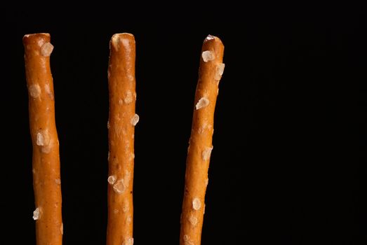 Detail of some salted sticks, crunchy snack