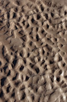 pattern on the sandy beach in ballybunion ireland