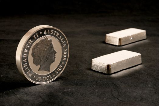 1 kilogram 999 sterling silver bars and coin