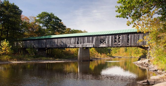 The Scott covered bridge near Townshend in Vermont