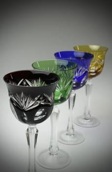 Classic German wine glasses