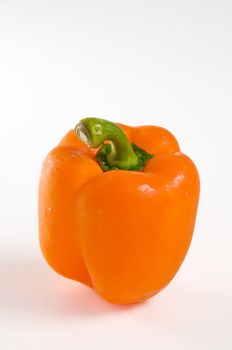 one orange bell pepper