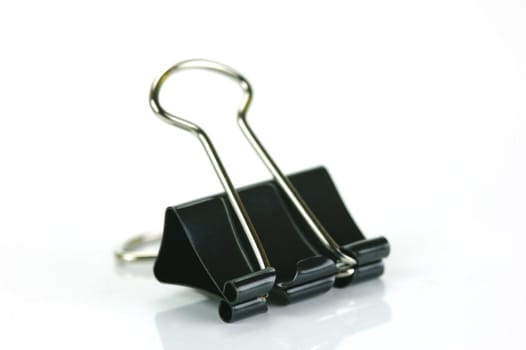 Paper clips isolated against a white background