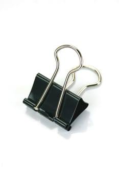 Paper clips isolated against a white background