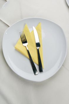 Dinner is expected on an empty plate