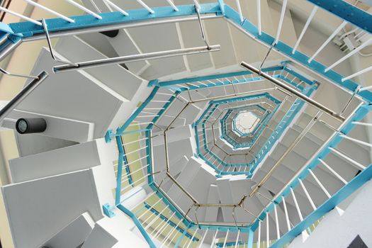 spiraling stairs