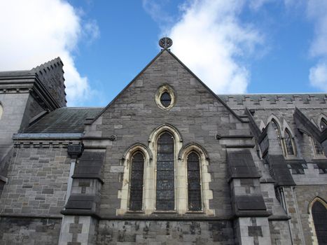 Christ Church in Dublin, gothic architecture style