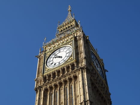 Big Ben at the Houses of Parliament, Westminster Palace, London, UK