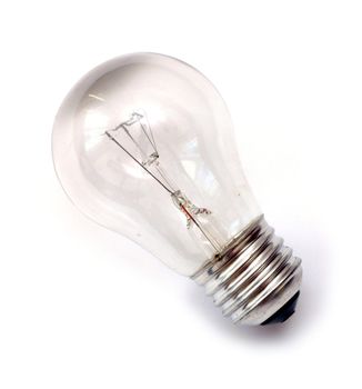 Light bulb isolated on white background