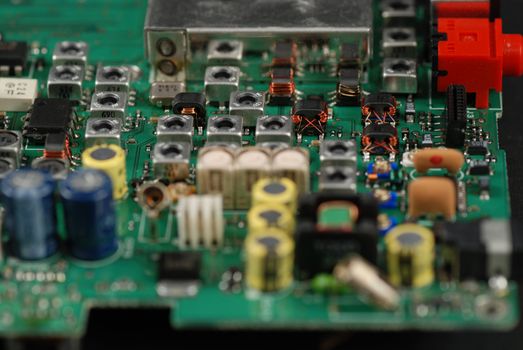 stock pictures of electronic components and boards 