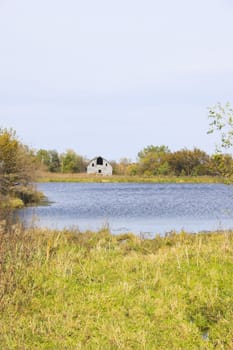 Countryside surrounded by colorful fields and meadows