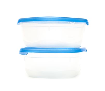 plastic container isolated on a white background 