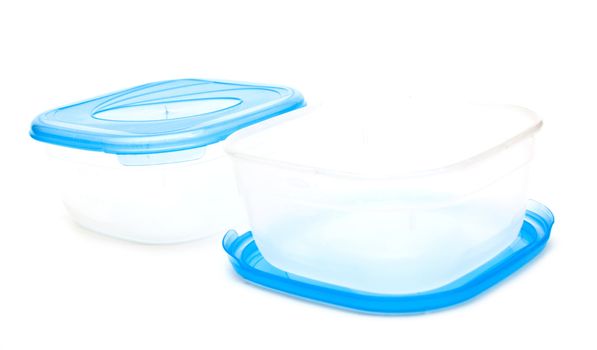 plastic container isolated on a white background 