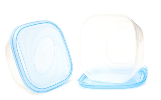 plastic container isolated on a white background