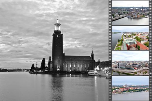 Stockholm City Hall at night, Stockholm Sweden