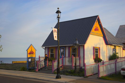 Scenic fragment of the town of Grand Marais, Minnesota