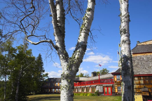 National historic landmark - The Naniboujou Lodge and Restaurant in northern Minnesota