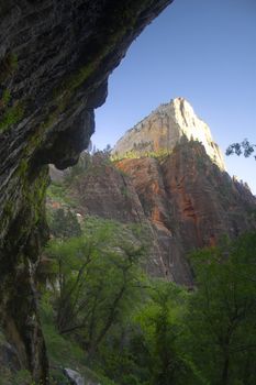 Landscapes of Zion National Park in Utah, USA