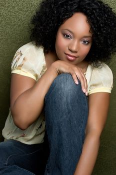 Beautiful young attractive black woman