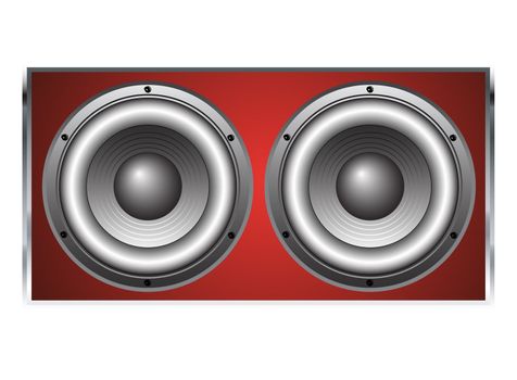 Large Loudspeaker cabinet in vector format