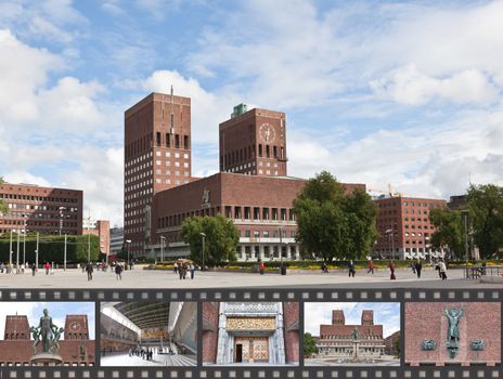 Oslo City Hall in central Oslo Norway