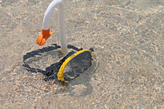 Equipment for a scuba diving in water