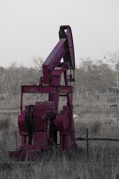 abandoned oil pump in houston