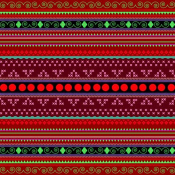 etno background illustration with Balkan motives, decorative art
