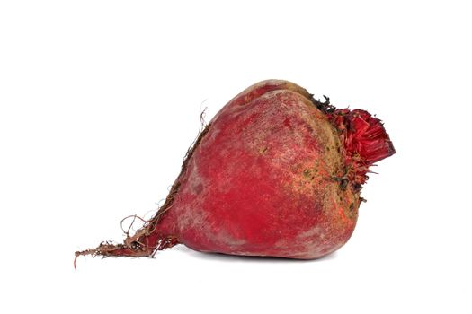 Fresh red beet net isolated on white background