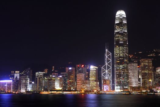 night view of Hong Kong