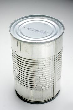 Food can on background