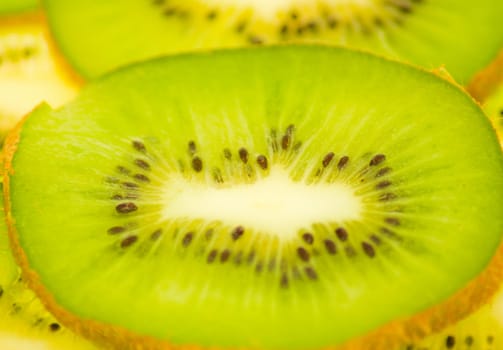 kiwi slices, background, macro
