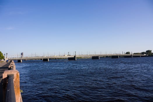 Riga, bridge over the Daugava river