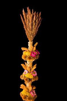 bouquet of dried flowers