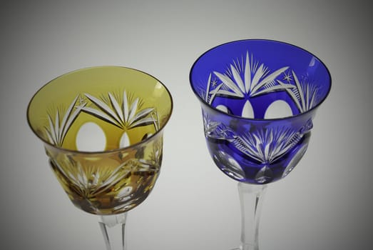 Tradidional German crystal wine glasses