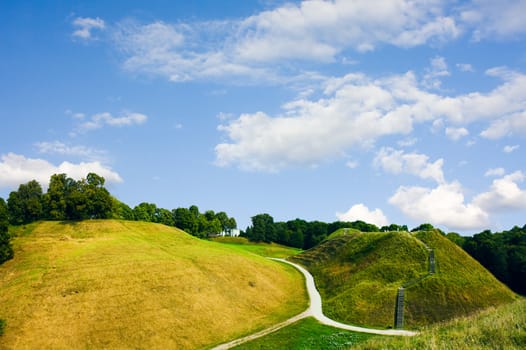 hills, summer, Lithuania
