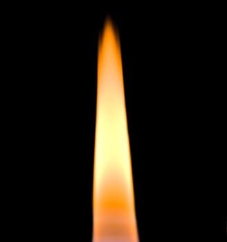 candlelights macro on a black background