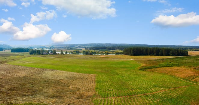 Summer landscape, panorama