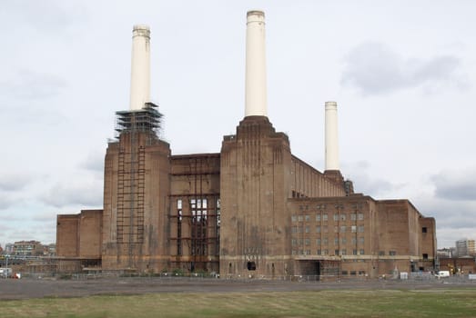 London Battersea powerstation, a landmark abandoned factory