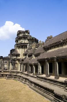 Image of UNESCO's World Heritage Site of Angkor Wat, located at Siem Reap, Cambodia.