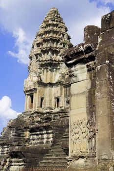 Image of UNESCO's World Heritage Site of Angkor Wat, located at Siem Reap, Cambodia.